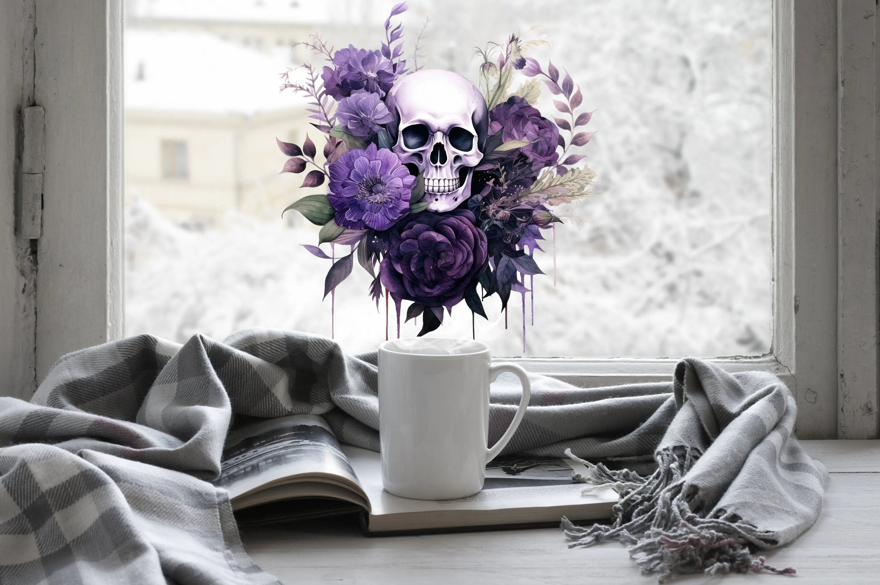 Gothic Halloween Window Decals for Spooky Decor Creative Windows