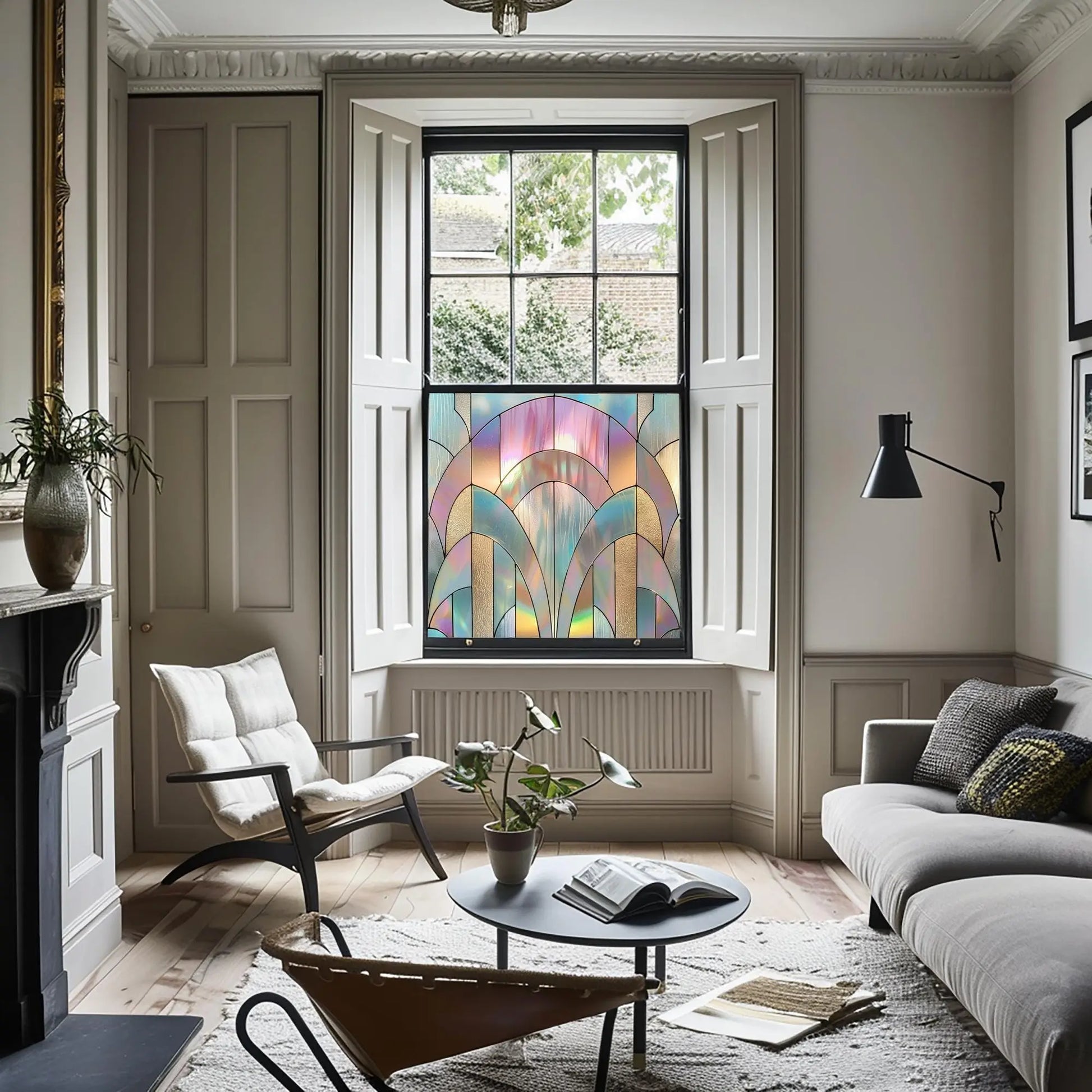 Arcola Stained Glass Window Film For Privacy Creative Windows