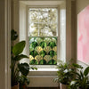 Art Deco Window Film: Green Stained Glass Privacy Film Creative Windows