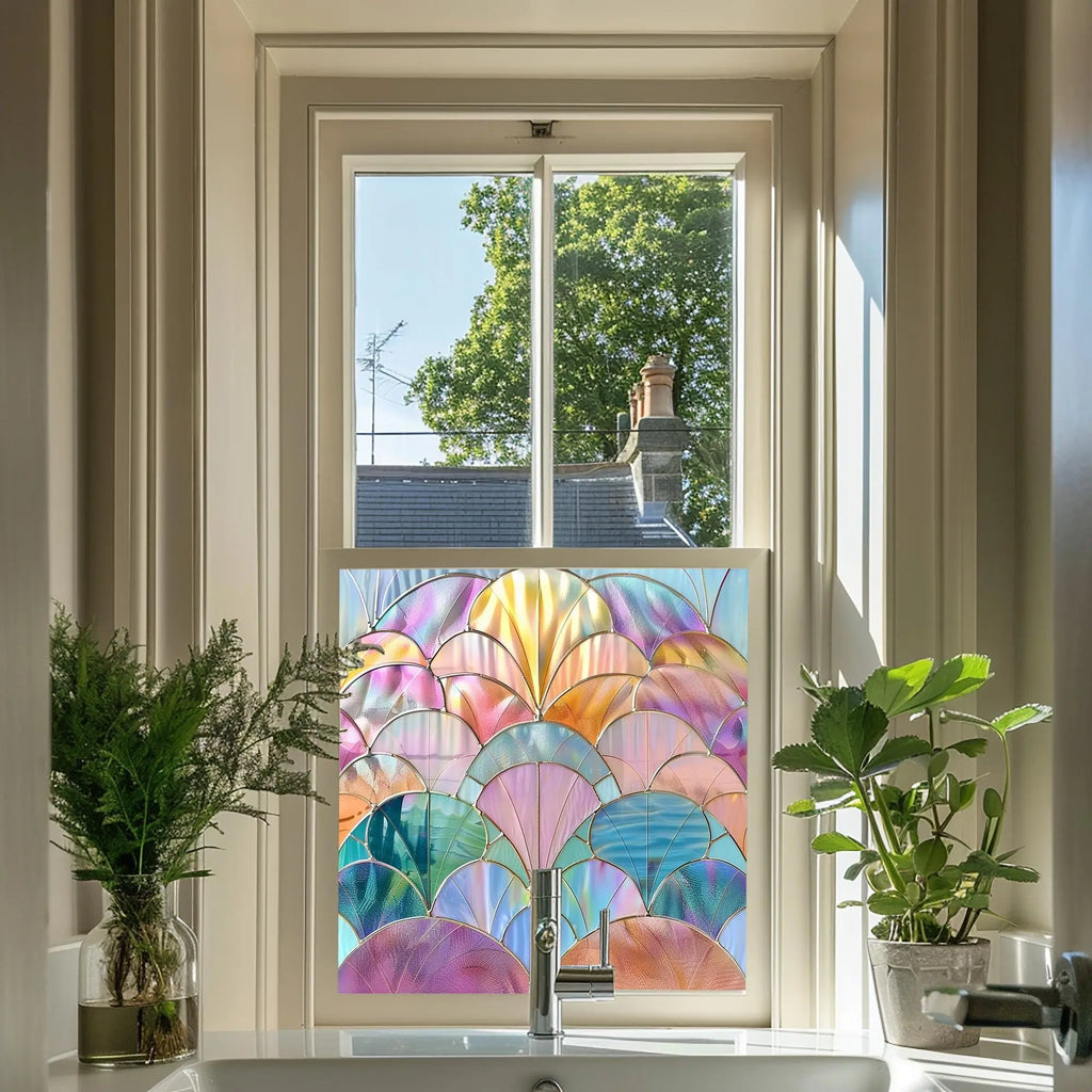 Laglio Privacy Stained Glass Window Film Creative Windows