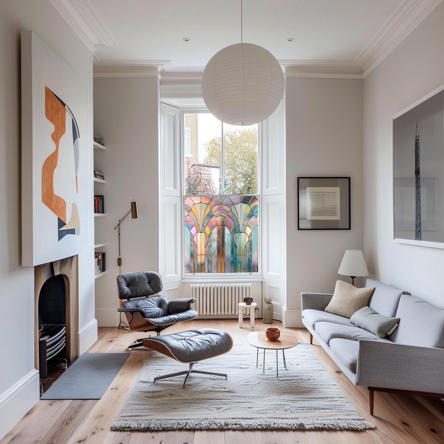 Art Deco Window Film, Privacy Window Film, Window Film, Decorative Window Film, Patterned Window Film, Coloured Window Film, Stained Glass Creative Windows