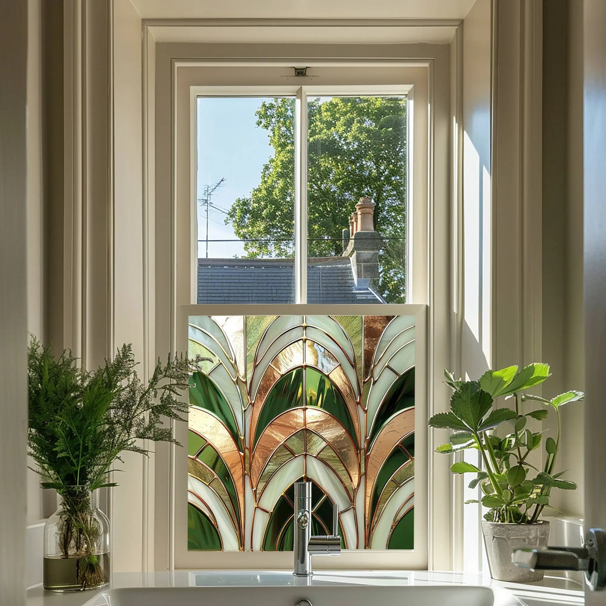Vajont Stained Glass Privacy Window Film Creative Windows