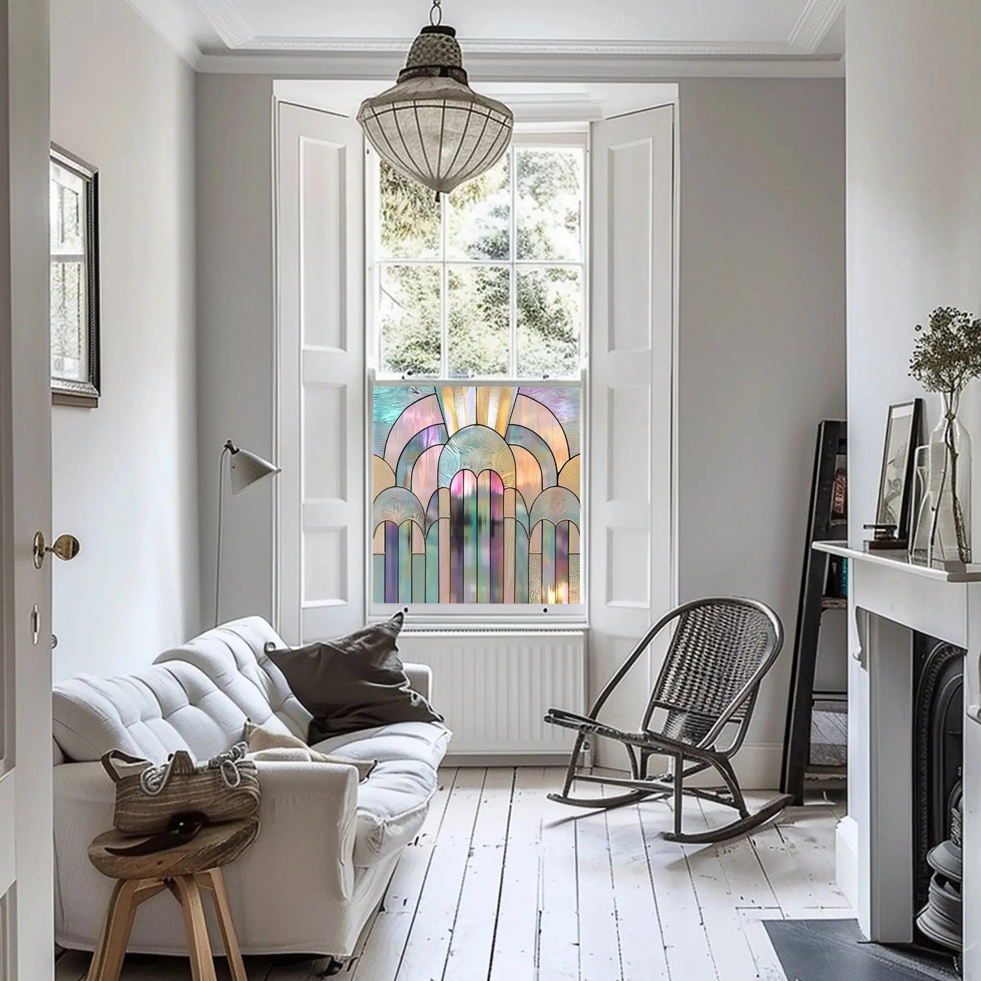 Lisio Privacy Stained Glass Window Film Creative Windows