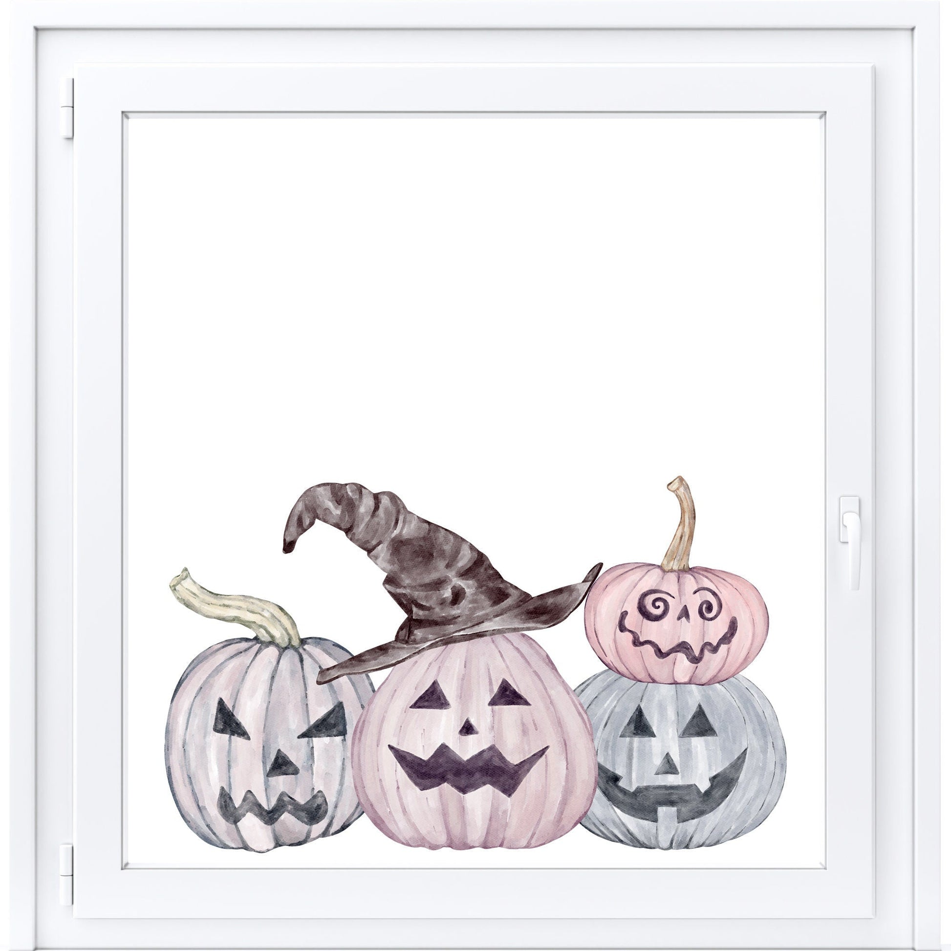 Pumpkin Window Stickers Creative Windows