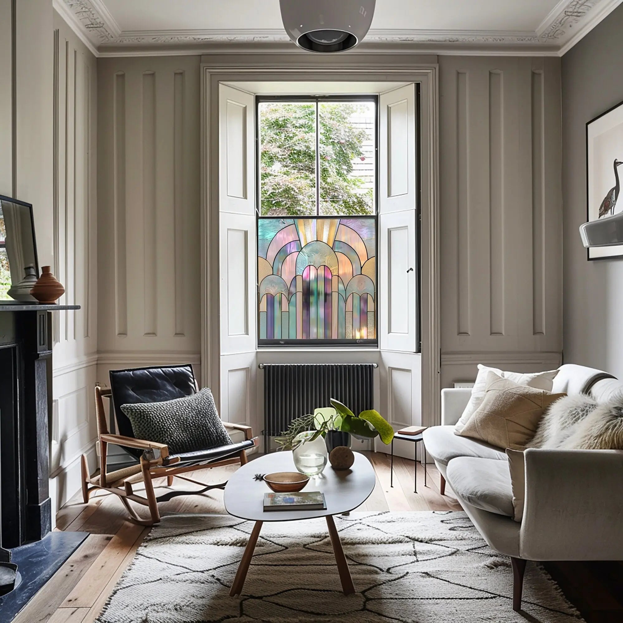 Lisio Privacy Stained Glass Window Film Creative Windows