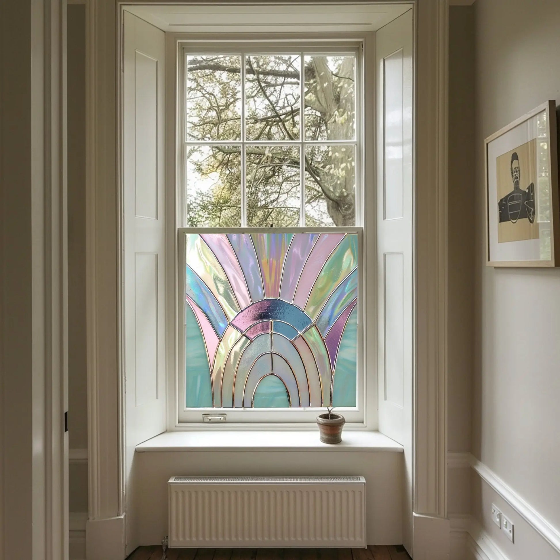 Segni Privacy Stained Glass Window Film Creative Windows