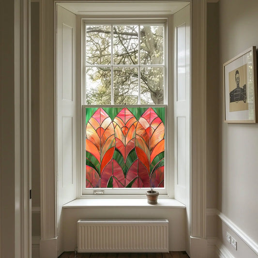 Art Deco Window Film: Aquilonia Stained Glass Decorative Window Film Creative Windows