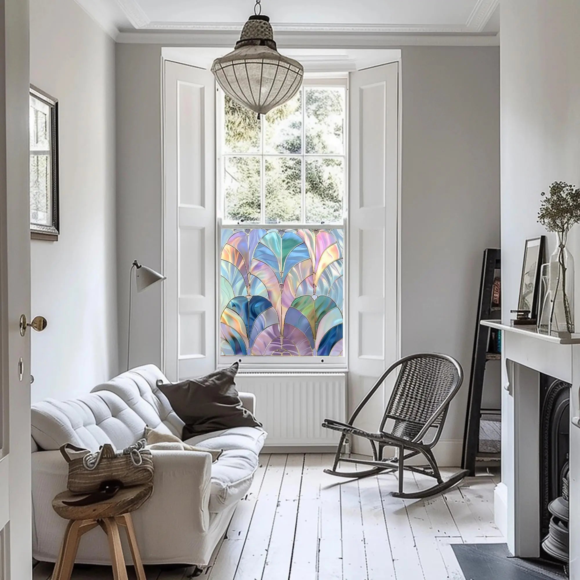 Travesio Privacy Stained Glass Window Film Creative Windows