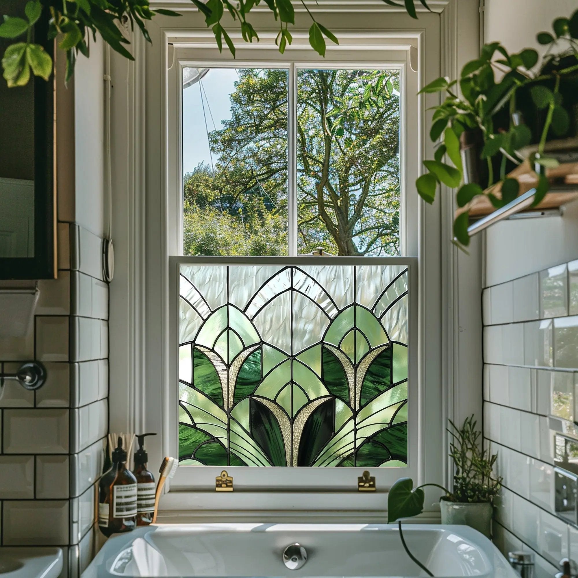 Artena Stained Glass Privacy Window Film Creative Windows