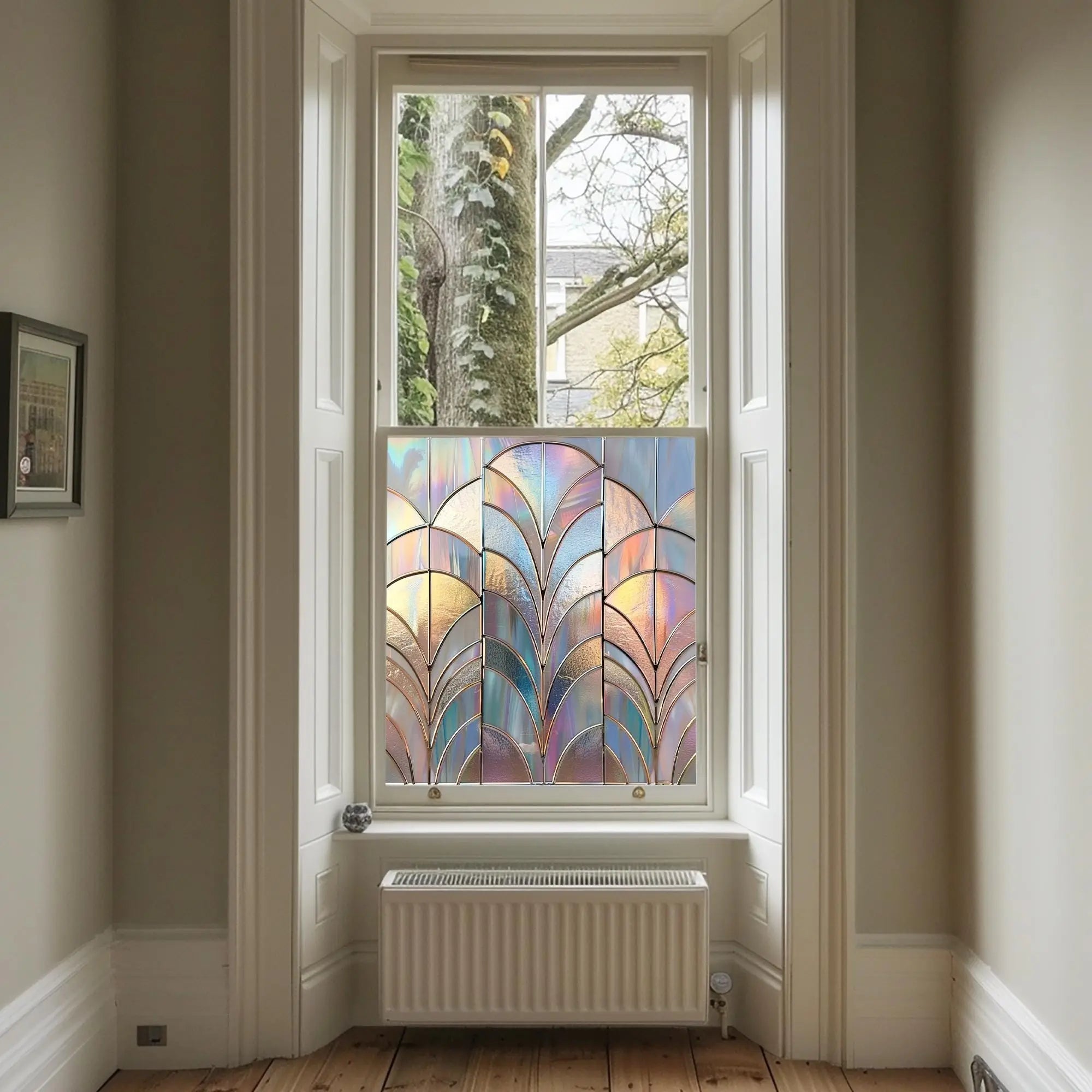 Stained Glass Privacy Window Film – Fan Design Creative Windows