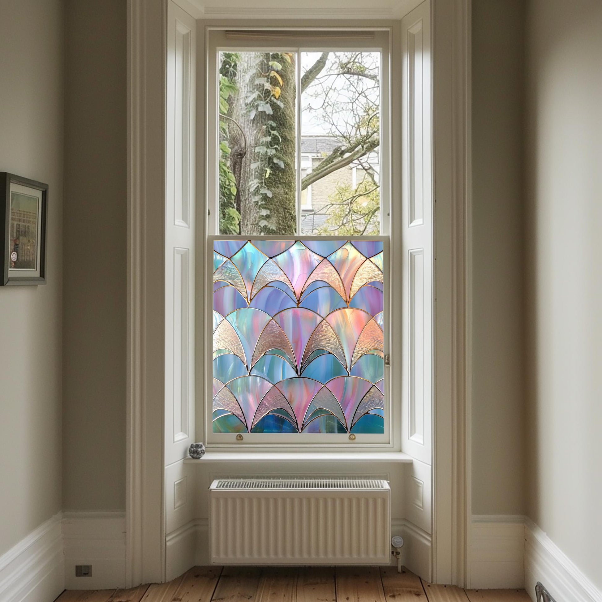 Window Film, Privacy Window Film, Art Deco Window Film, Decorative Window Film, Window, Front Door Window Film, Stained Glass Window Film Creative Windows
