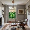 Green Art Deco Window Film - Arborio Stained Glass Privacy Window Film Creative Windows