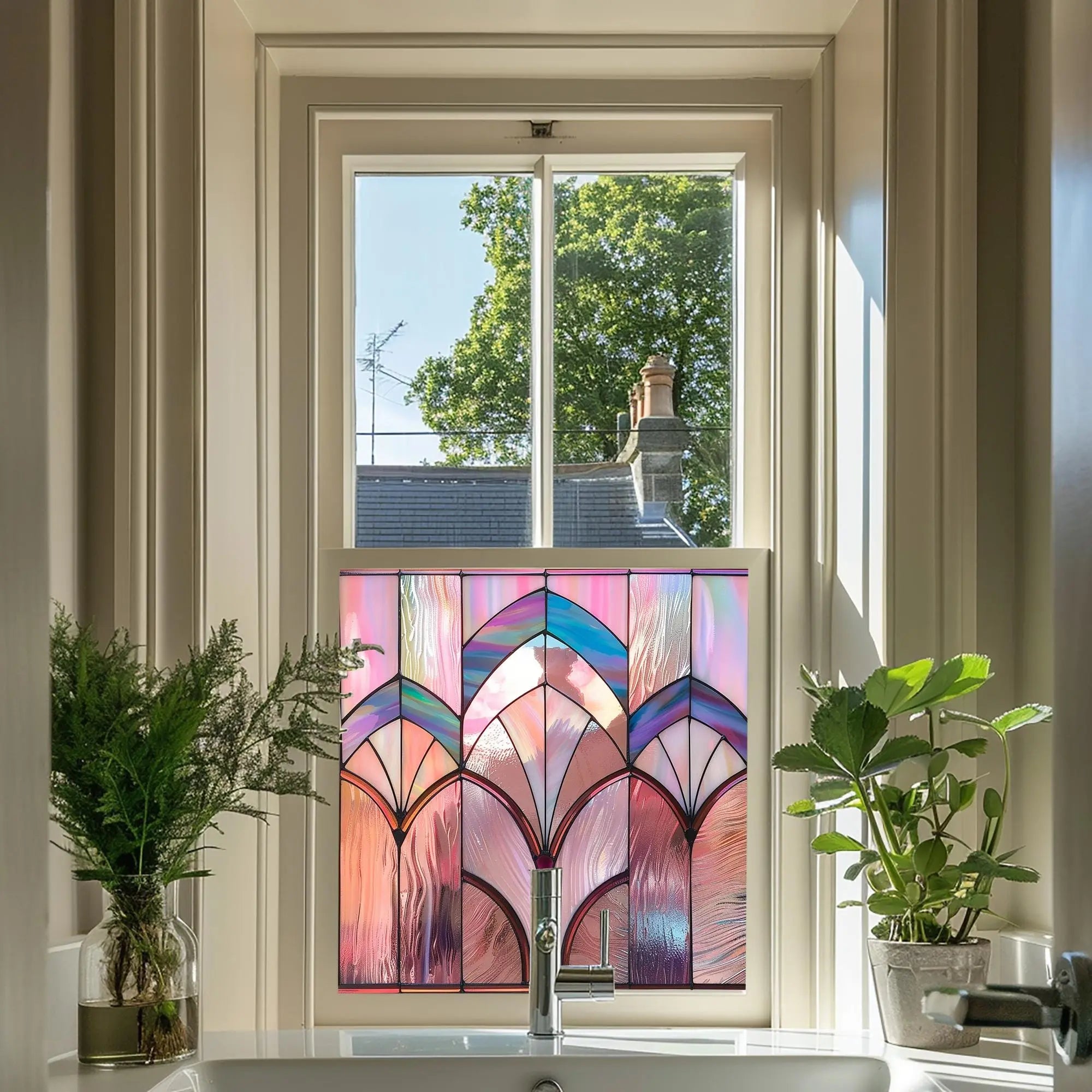 Navelli Stained Glass Privacy Window Film Creative Windows