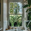 Green Art Deco Window Film - Orero Privacy Stained Glass Window Film Creative Windows