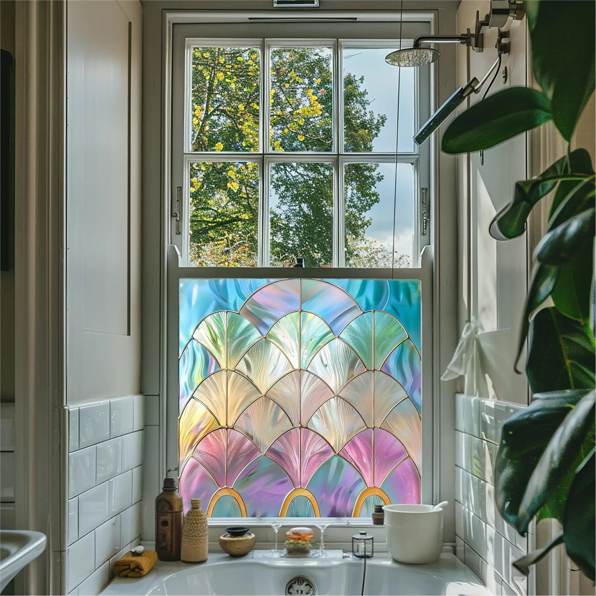 Alessandria Stained Glass Privacy Window Film Creative Windows