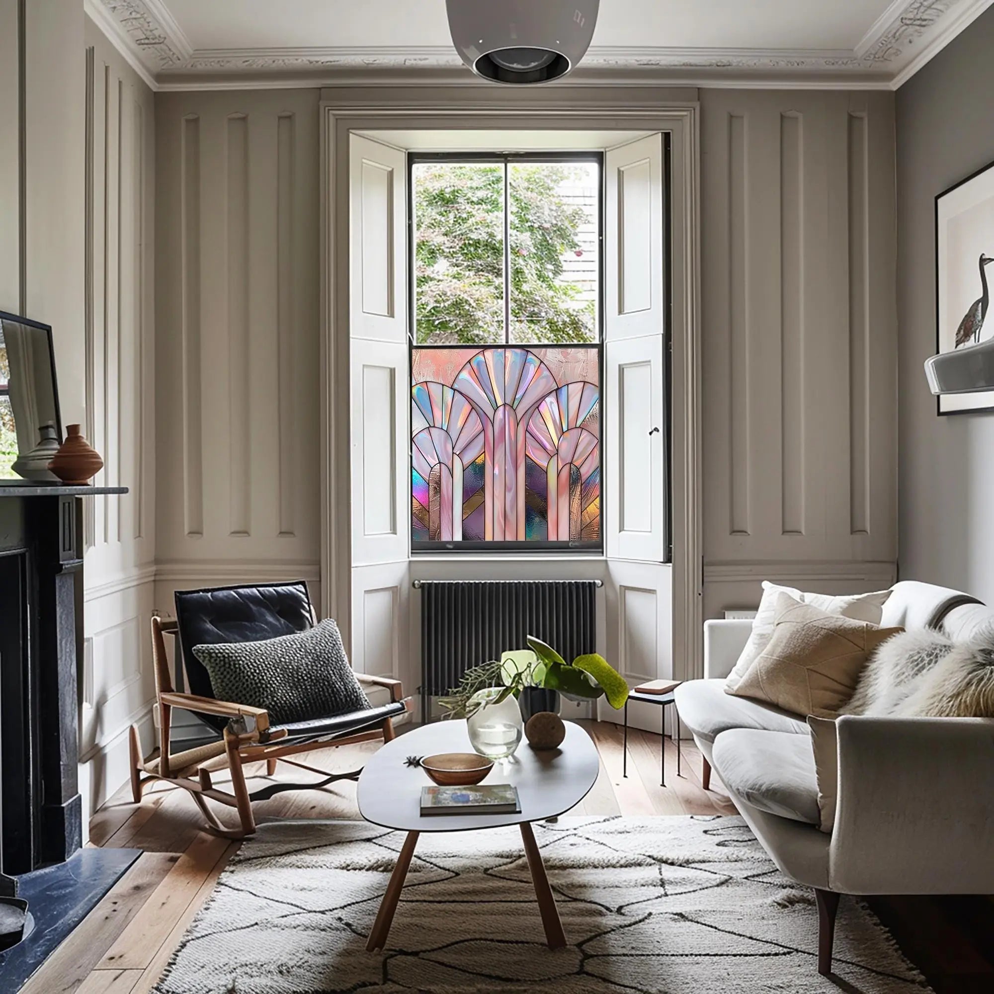 Rio Art Deco Window Film For Glass Creative Windows