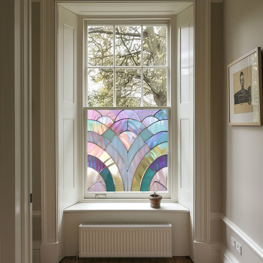 Art Deco Window Film, Privacy Window Film, Window Film, Decorative Window Film, Patterned Window Film, Coloured Window Film, Stained Glass Creative Windows