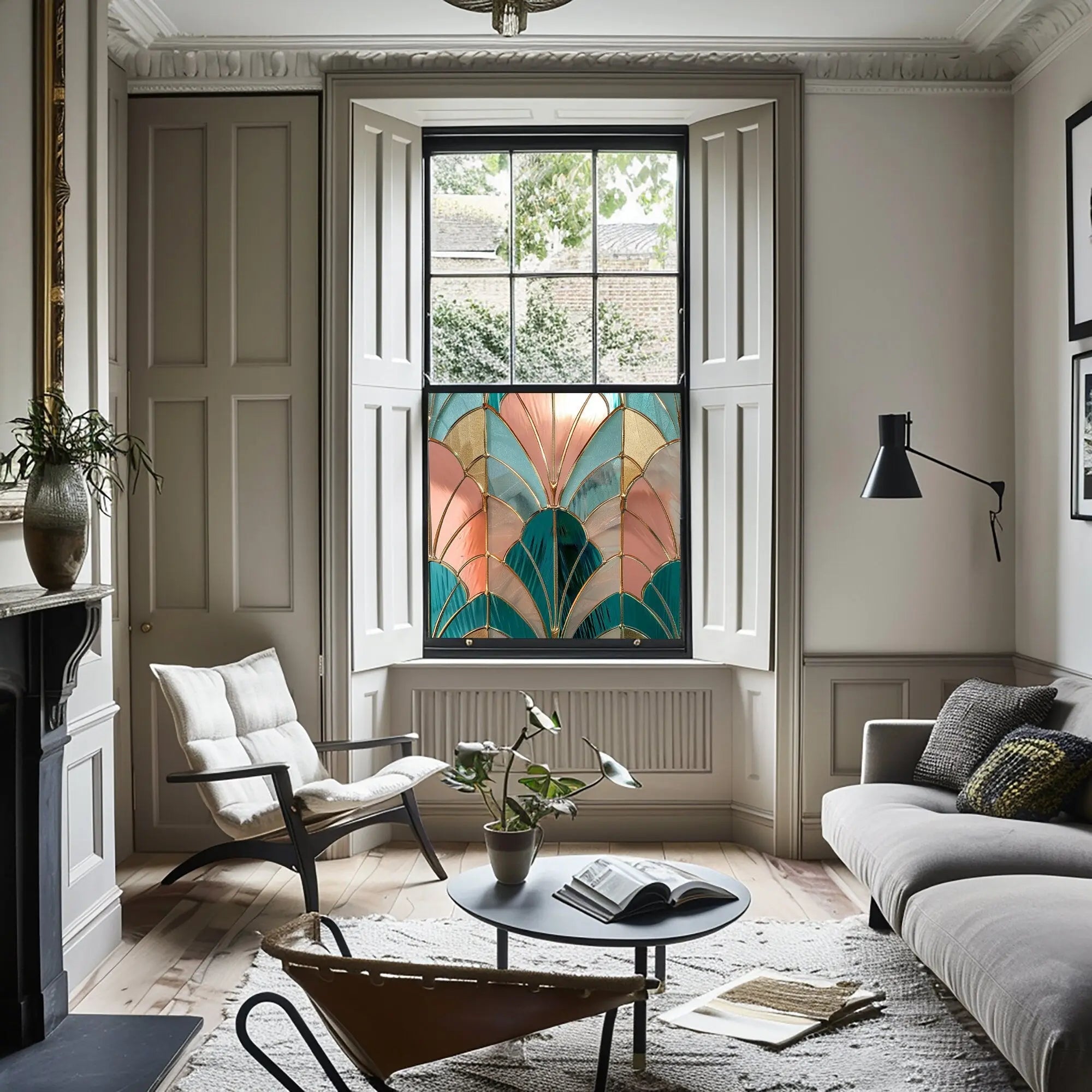 Veglie Stained Glass Privacy Window Film Creative Windows