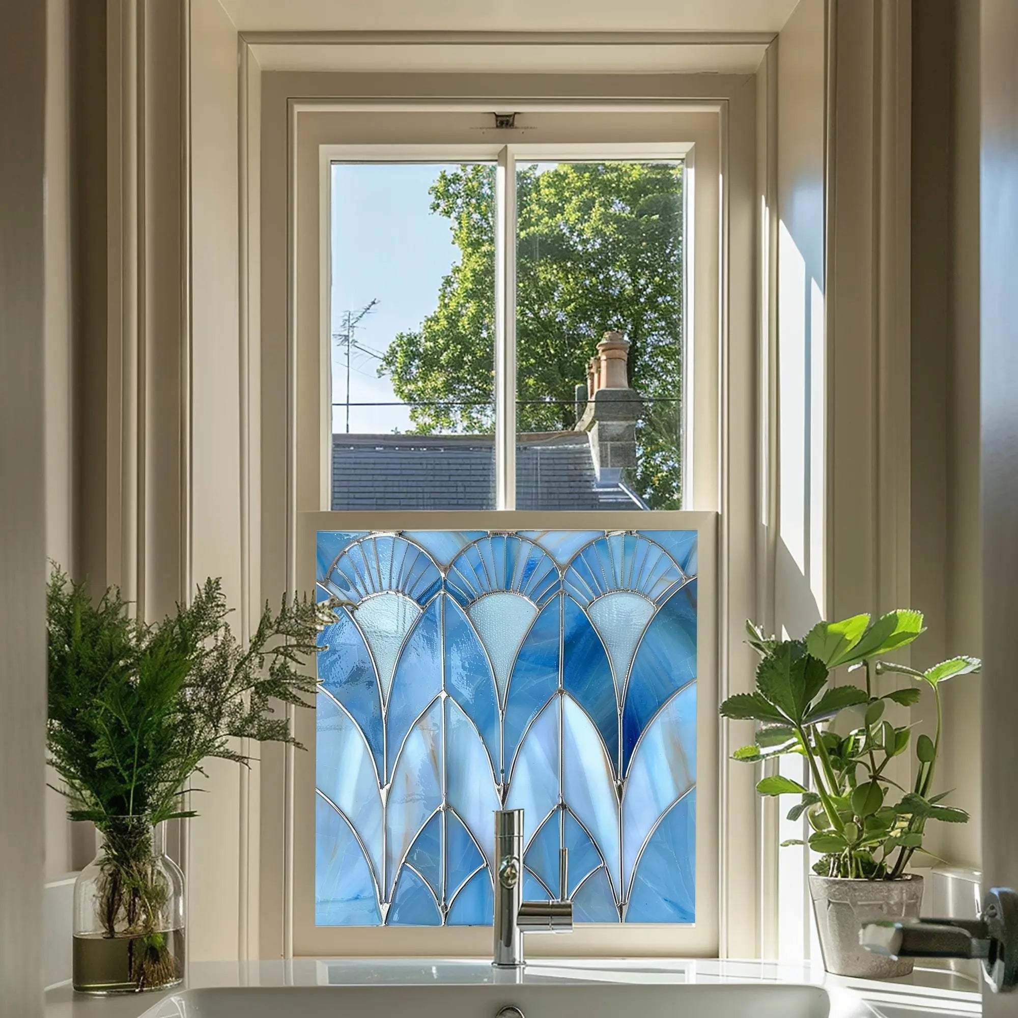 Besate Privacy Stained Glass Window Film Creative Windows