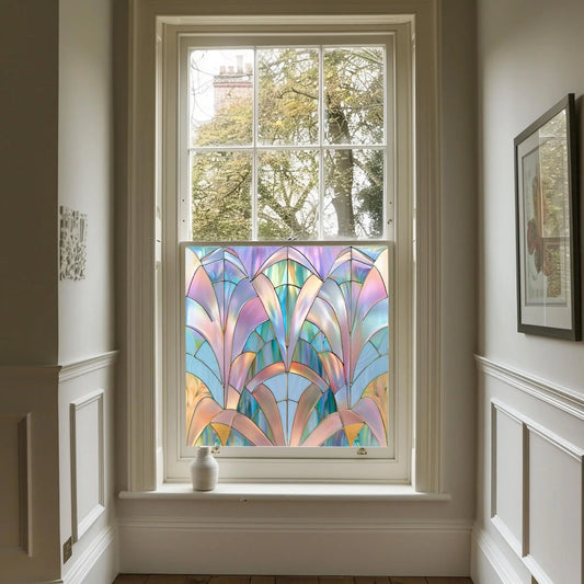 Window Film, Privacy Window Film, Art Deco Window Film, Decorative Window Film, Window, Front Door Window Film, Stained Glass Window Film Creative Windows