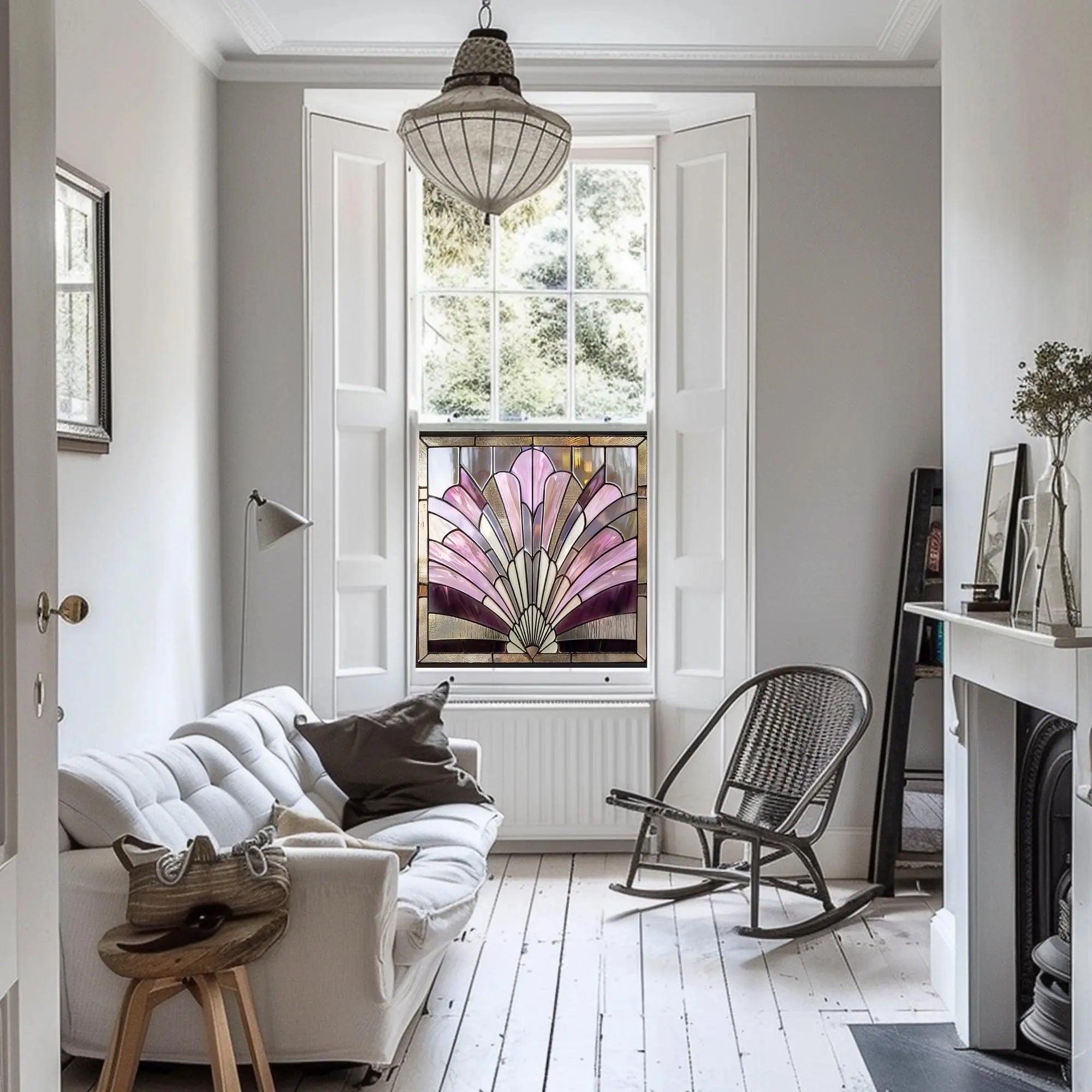 Lusia Stained Glass Privacy Window Film Creative Windows