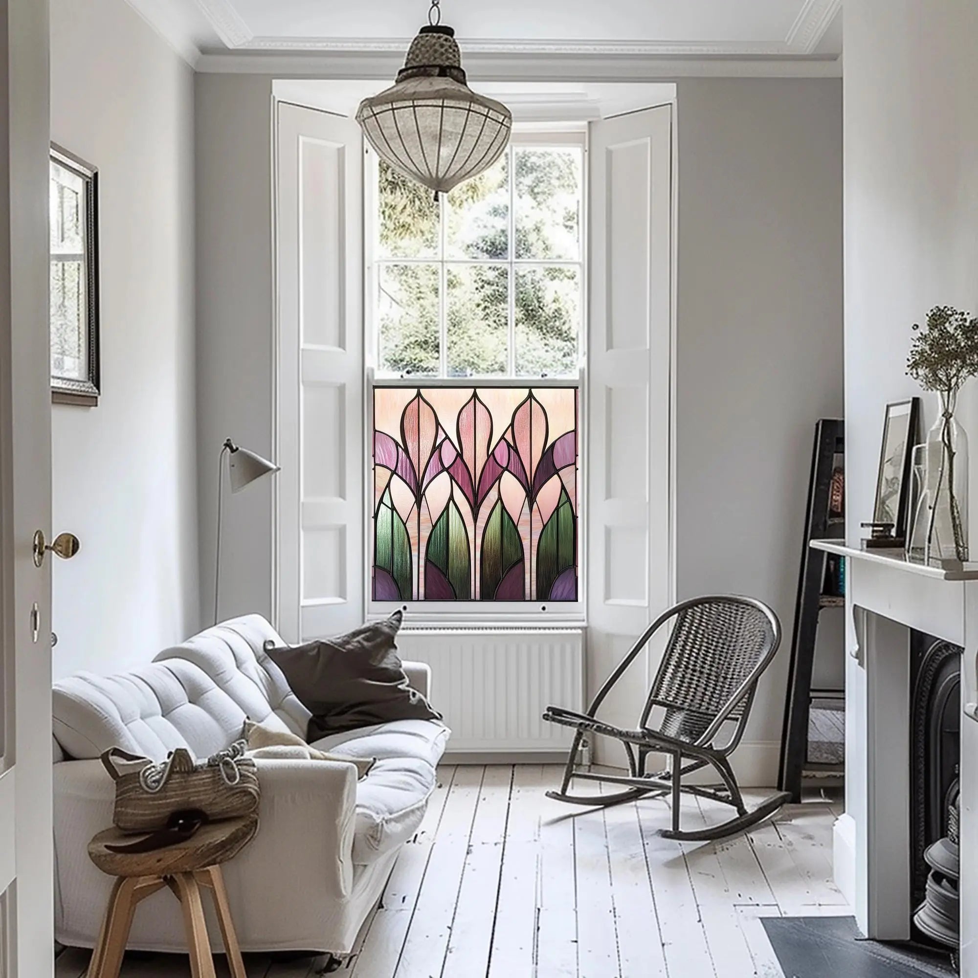 Jerzu Privacy Stained Glass Window Film Creative Windows