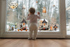 Double-Sided Reusable Halloween Window Stickers Creative Windows