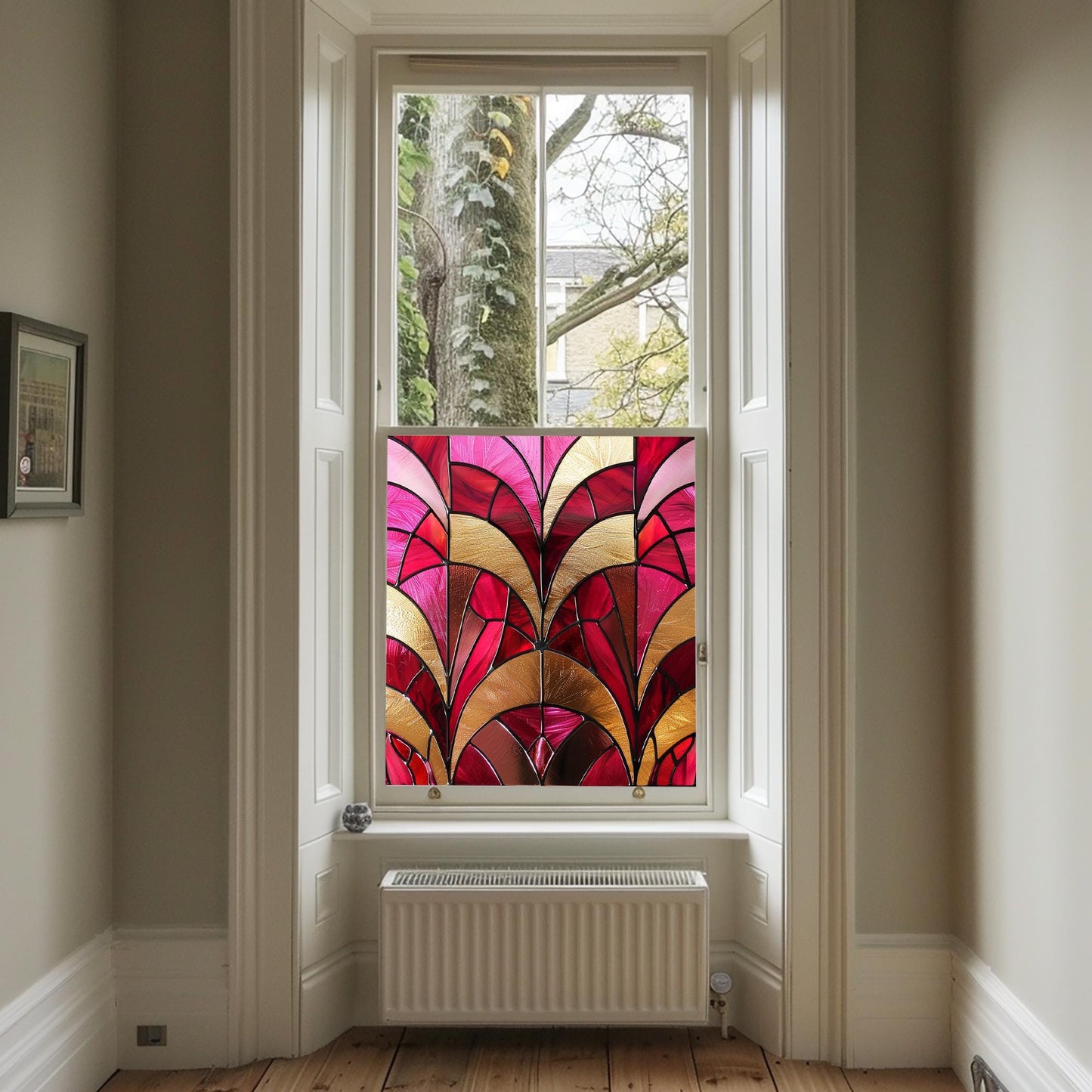 Window Film, Privacy Window Film, Art Deco Window Film, Decorative Window Film, Window, Front Door Window Film, Stained Glass Window Film Creative Windows