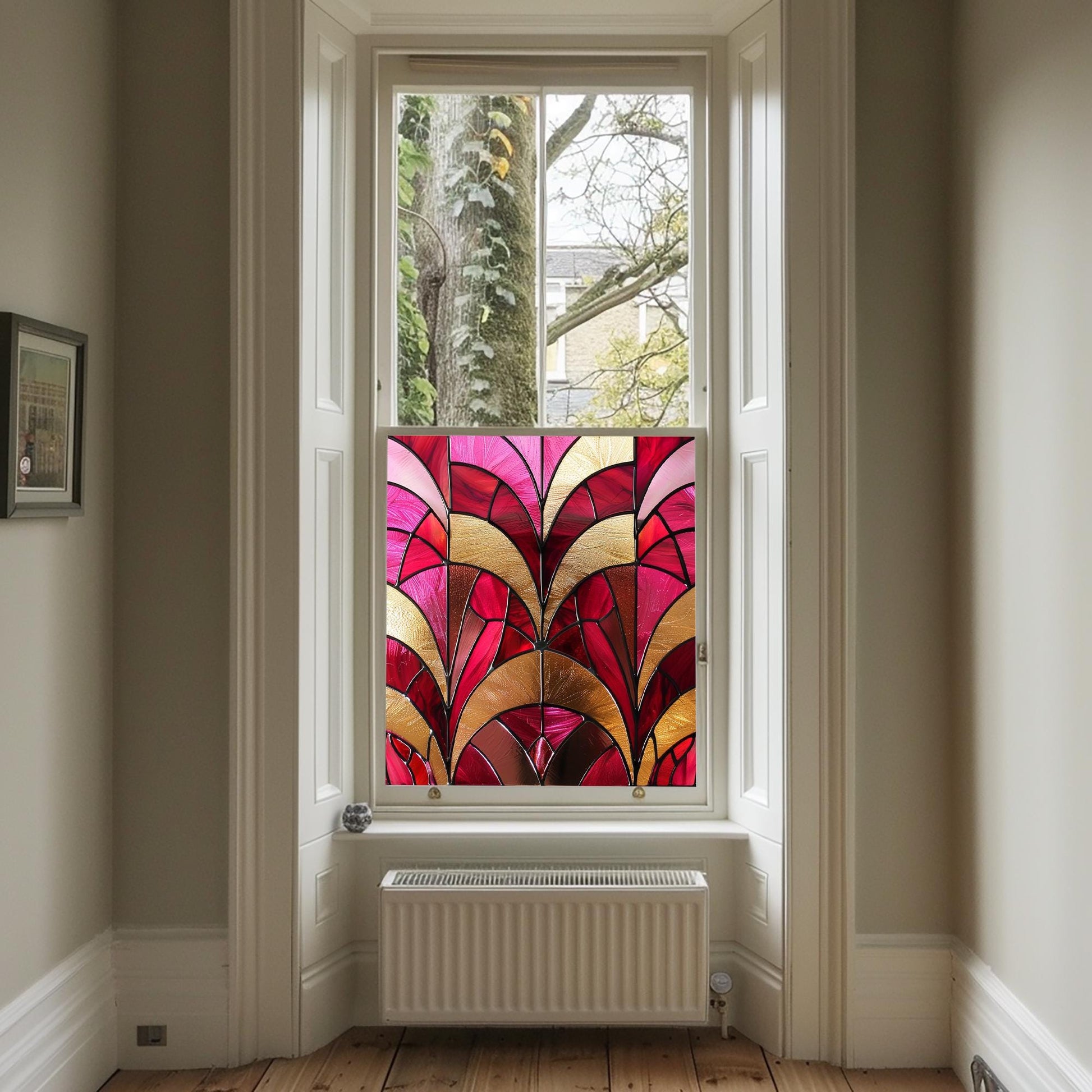 Window Film, Privacy Window Film, Art Deco Window Film, Decorative Window Film, Window, Front Door Window Film, Stained Glass Window Film Creative Windows