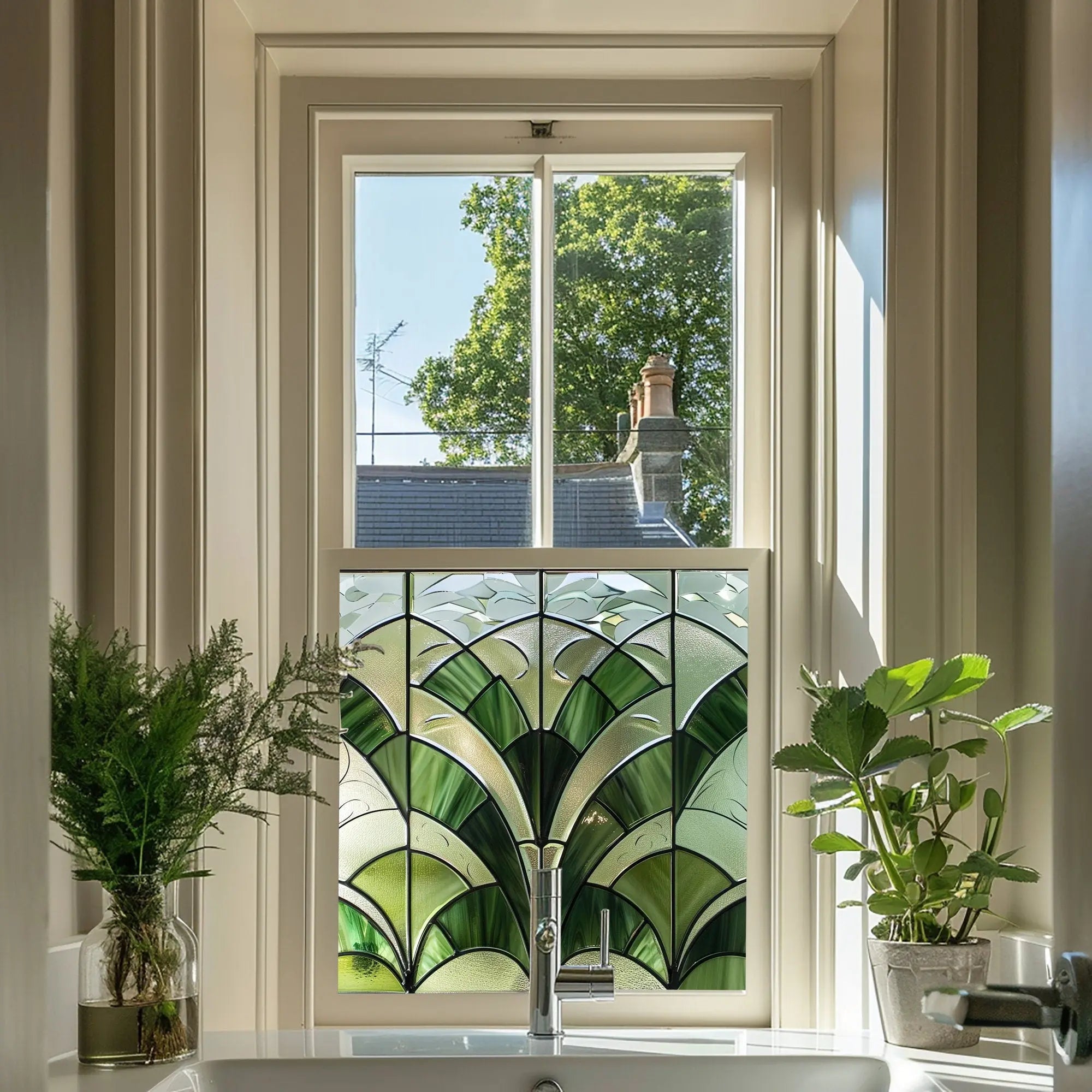 Venasca Privacy Stained Glass Window Film Creative Windows