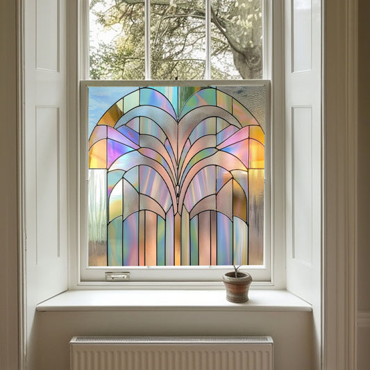 Art Deco Window Film, Privacy Window Film, Window Film, Decorative Window Film, Patterned Window Film, Coloured Window Film, Stained Glass Creative Windows