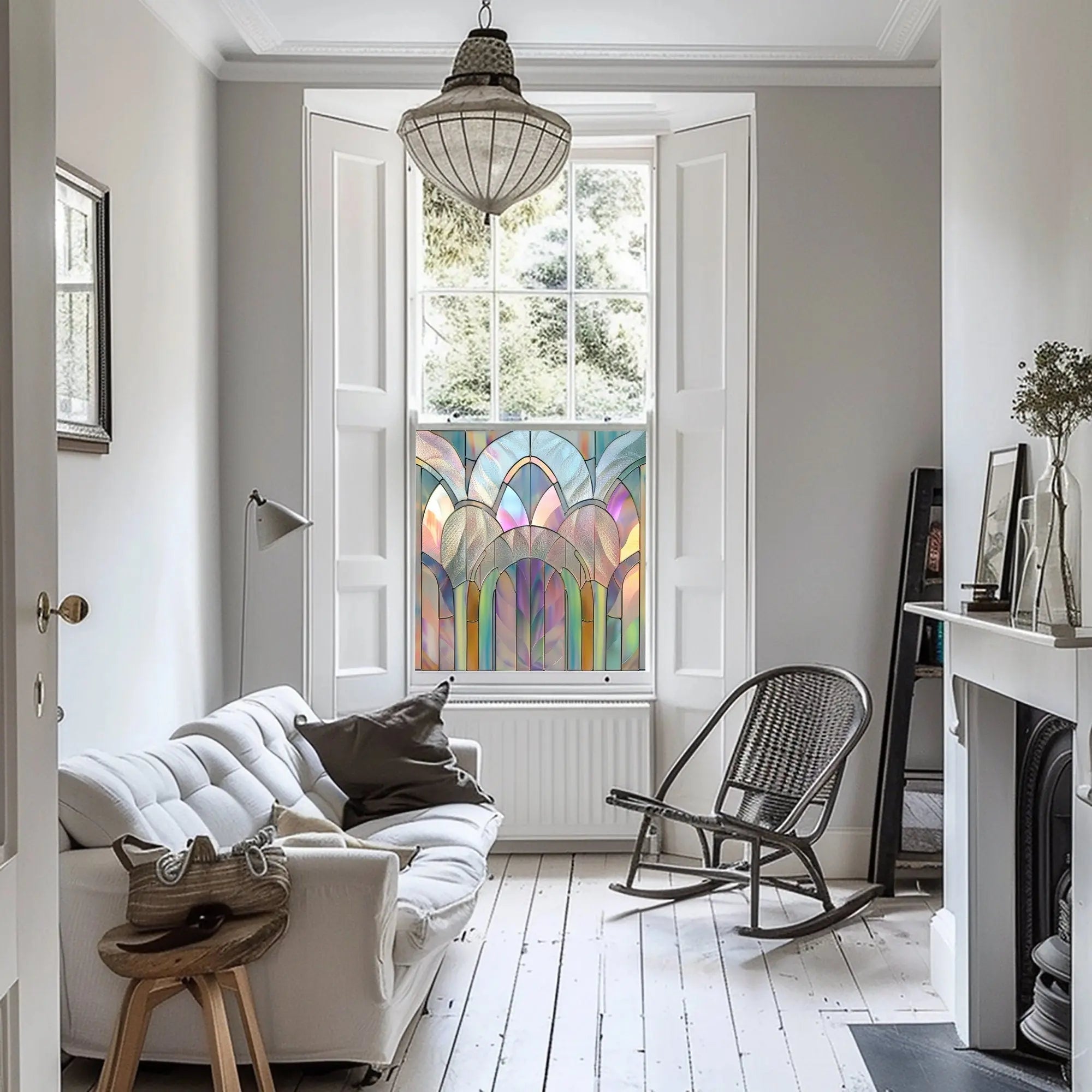 Buttrio Stained Glass Privacy Window Film Creative Windows