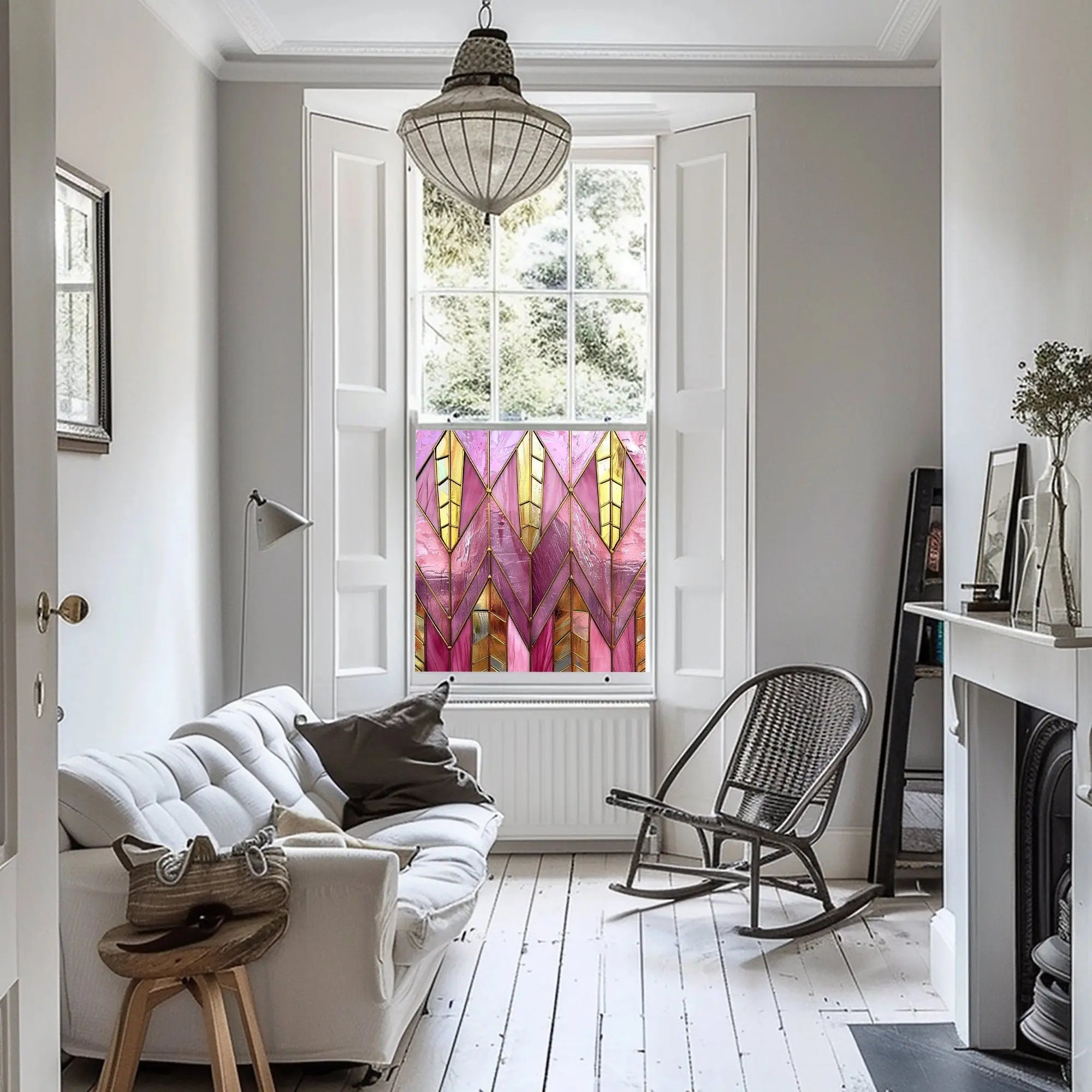 Vignolo Art Deco Stained Glass Window Film Creative Windows