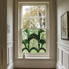 Green Art Deco Window Film, Decorative Window Film, Front Door Window Film, Stained Glass Window Film, Window Film, Privacy Window Film, Creative Windows