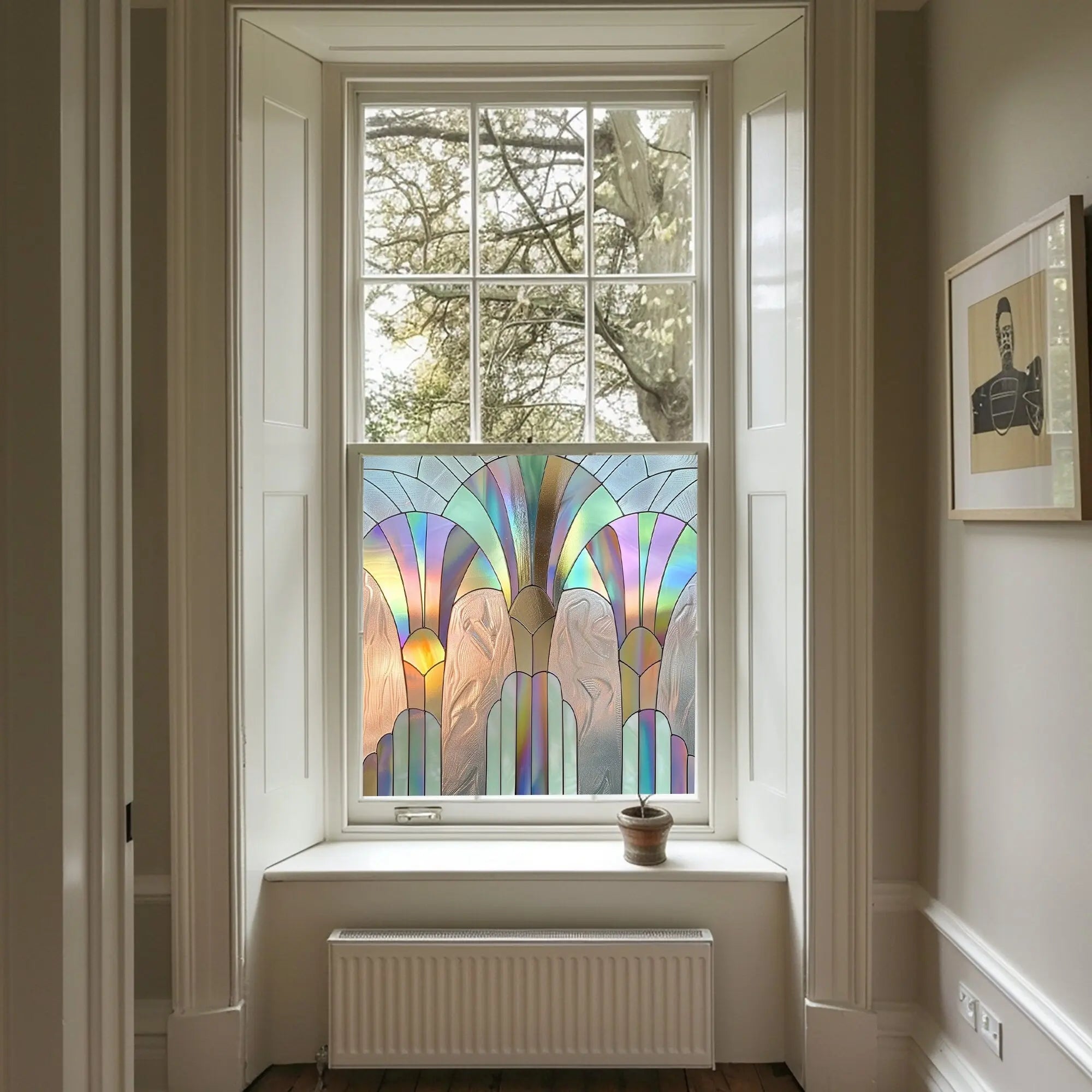Viggiù Stained Glass Privacy Window Film Creative Windows