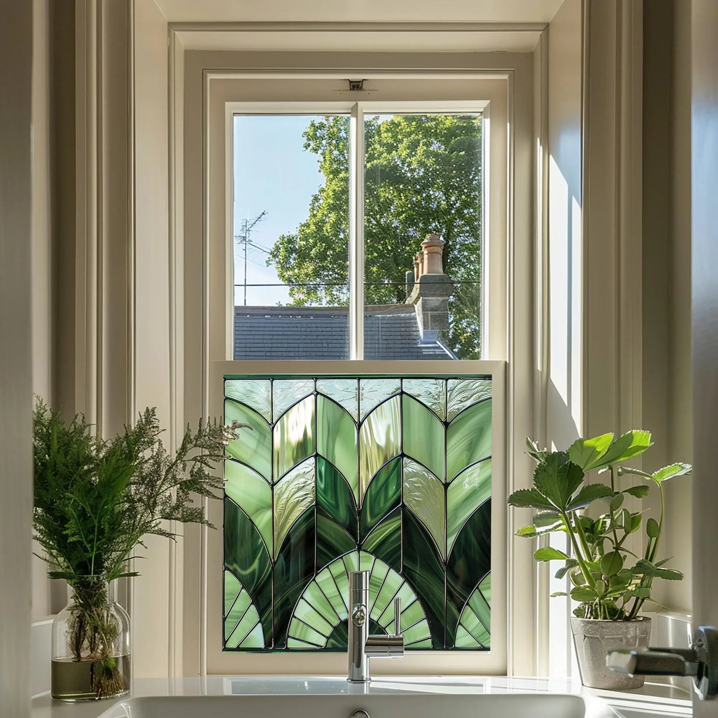 Riolunato Privacy Stained Glass Window Film Creative Windows