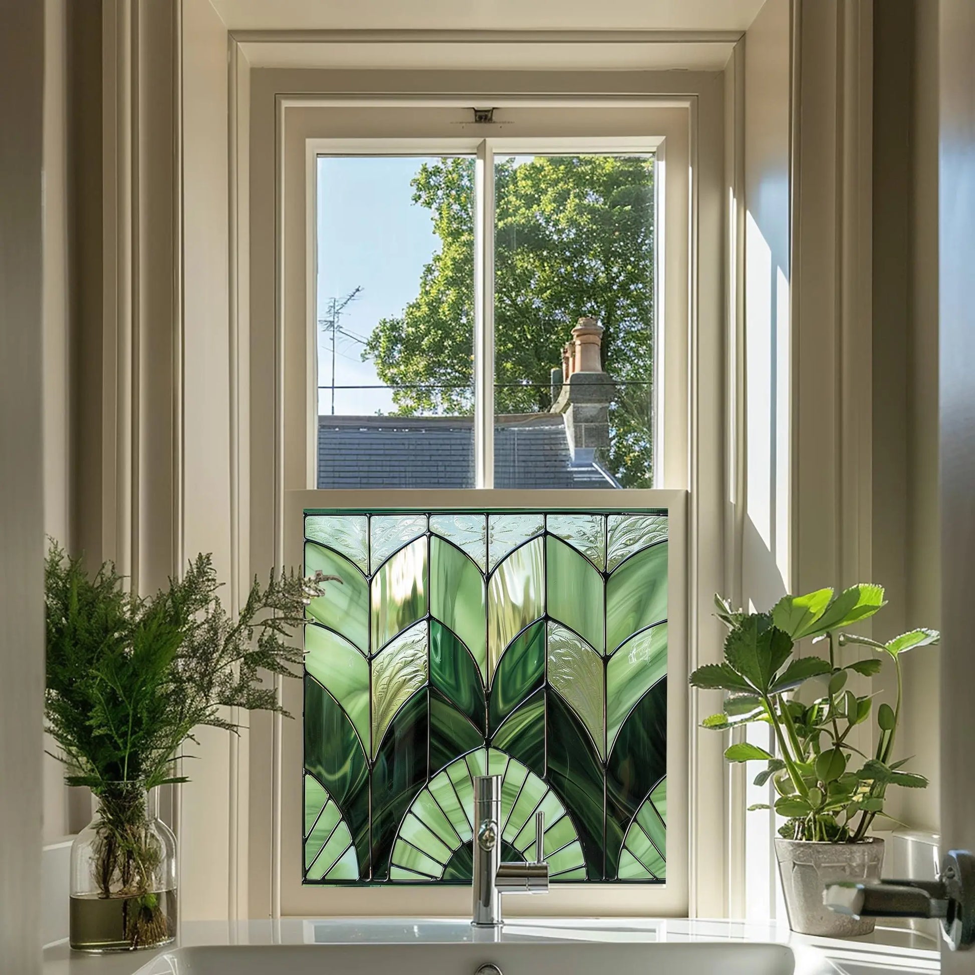 Riolunato Privacy Stained Glass Window Film Creative Windows