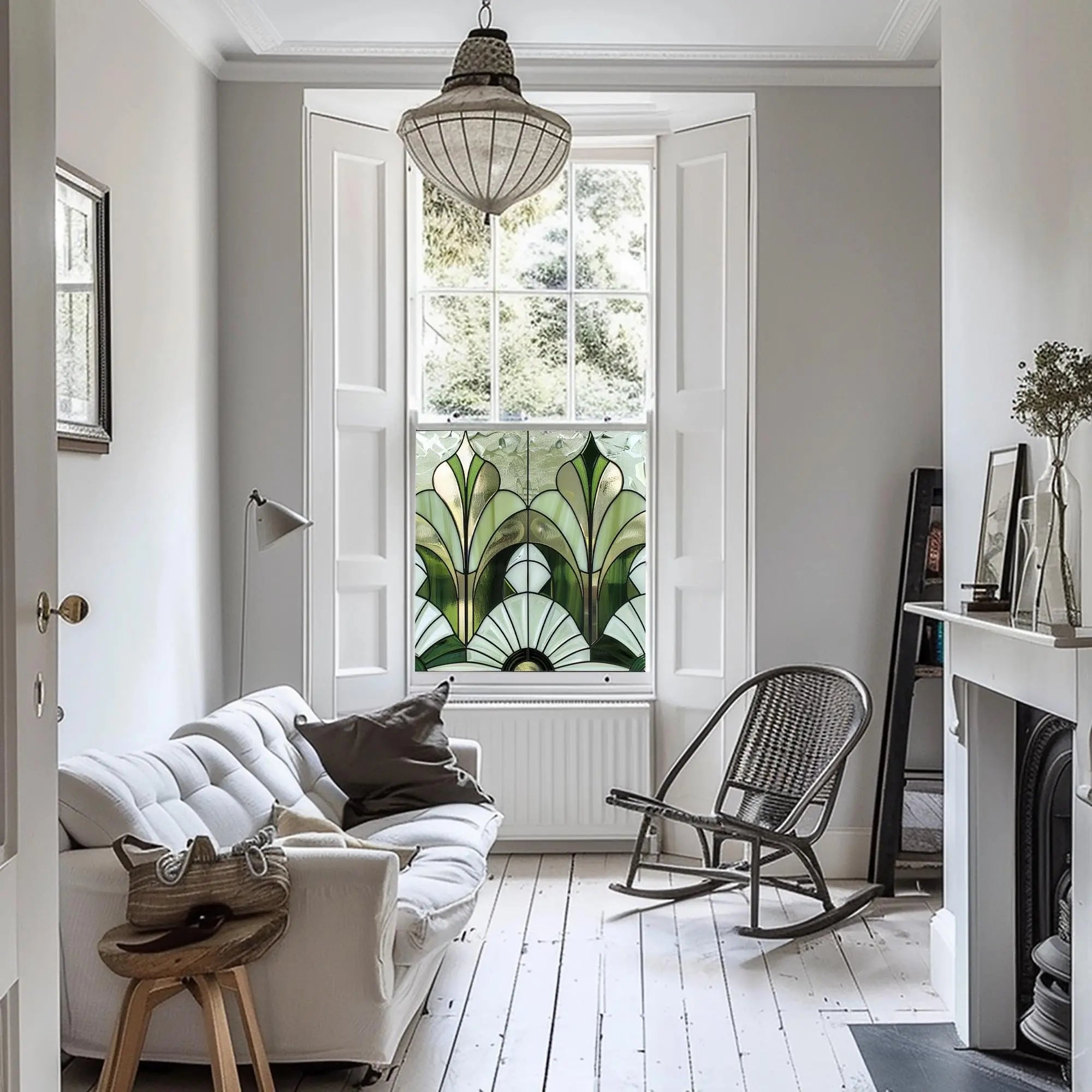 Gubbio Stained Glass Privacy Window Film Creative Windows