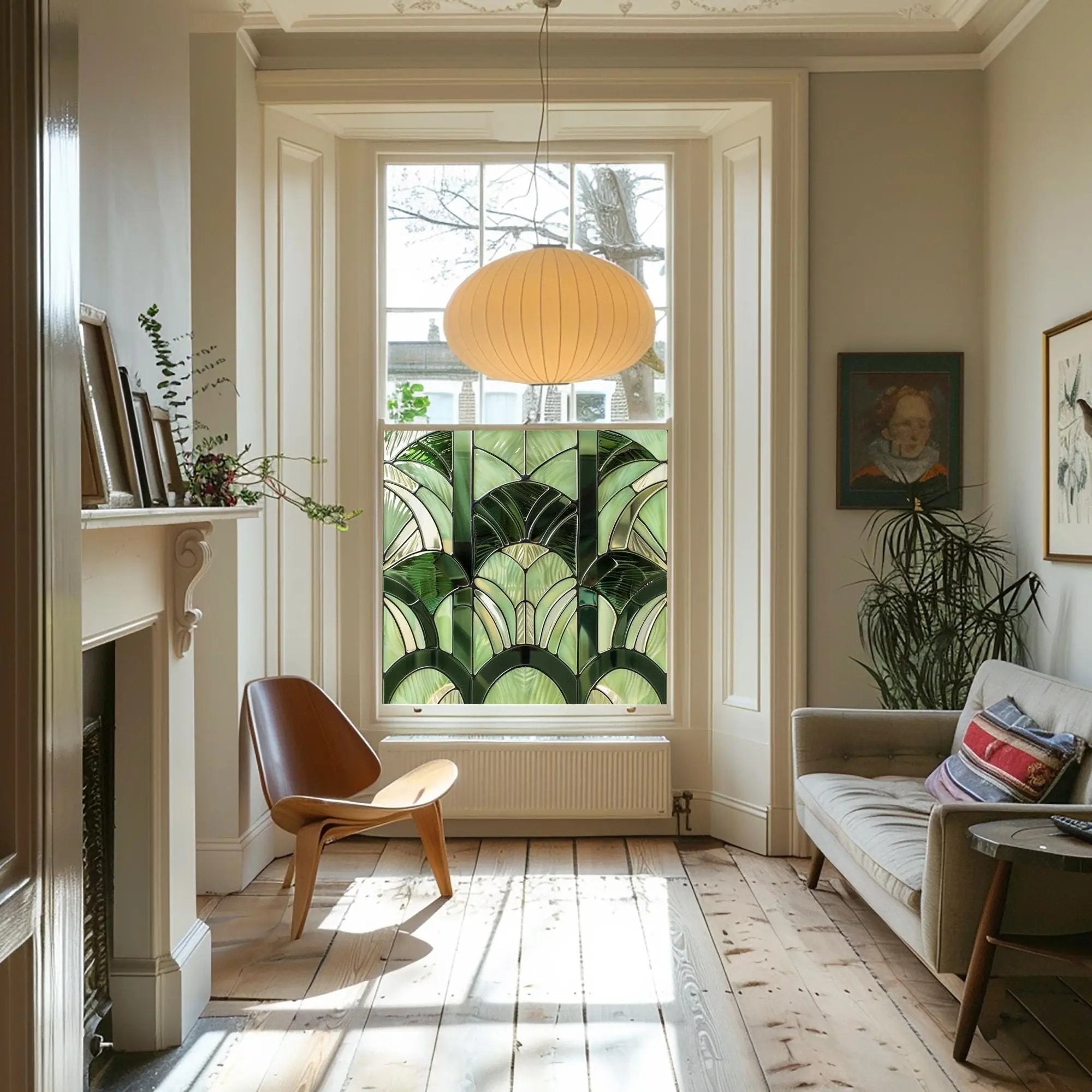 Arzana Stained Glass Privacy Window Film Creative Windows