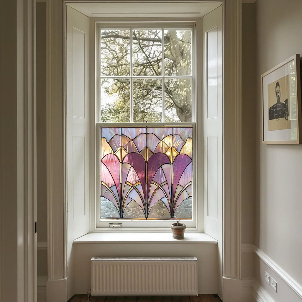 Art Deco Window Film: Merì Privacy Window Film For Glass Creative Windows