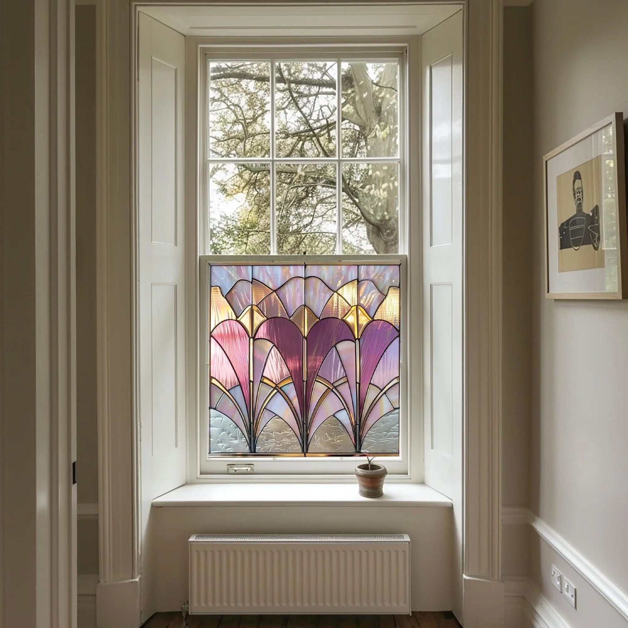 Art Deco Window Film: Merì Privacy Window Film For Glass Creative Windows