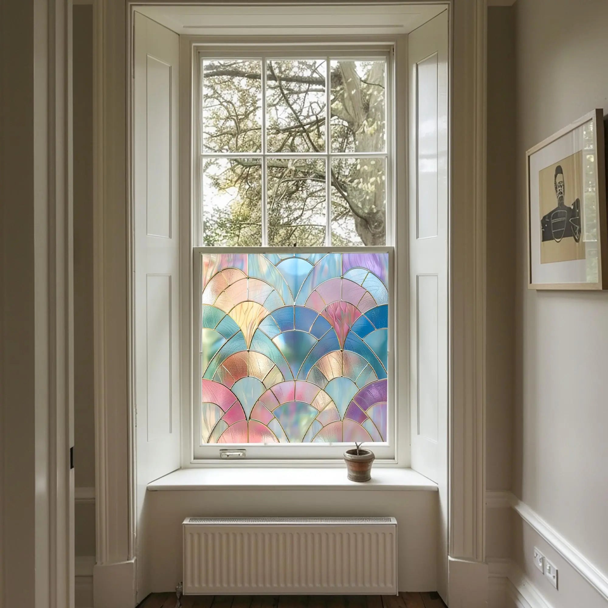 Laconi Stained Glass Privacy Window Film Creative Windows