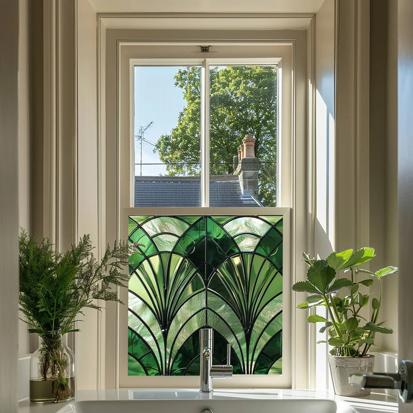 Izano Privacy Stained Glass Window Film Creative Windows