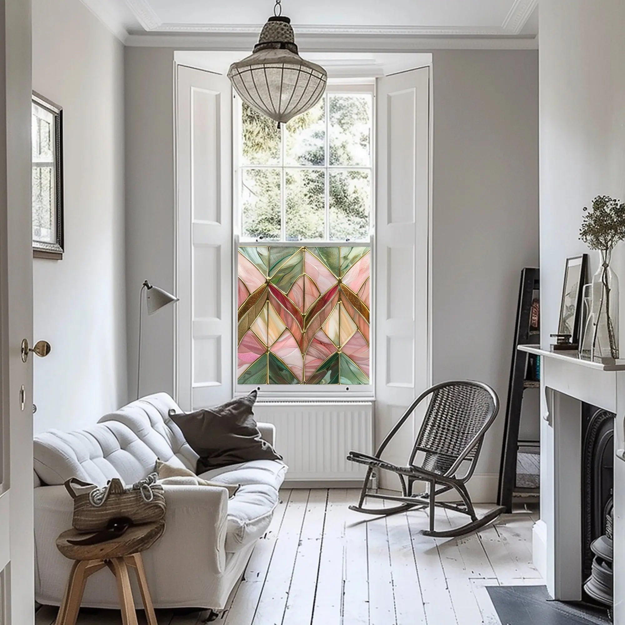 Loceri Privacy Stained Glass Window Film Creative Windows