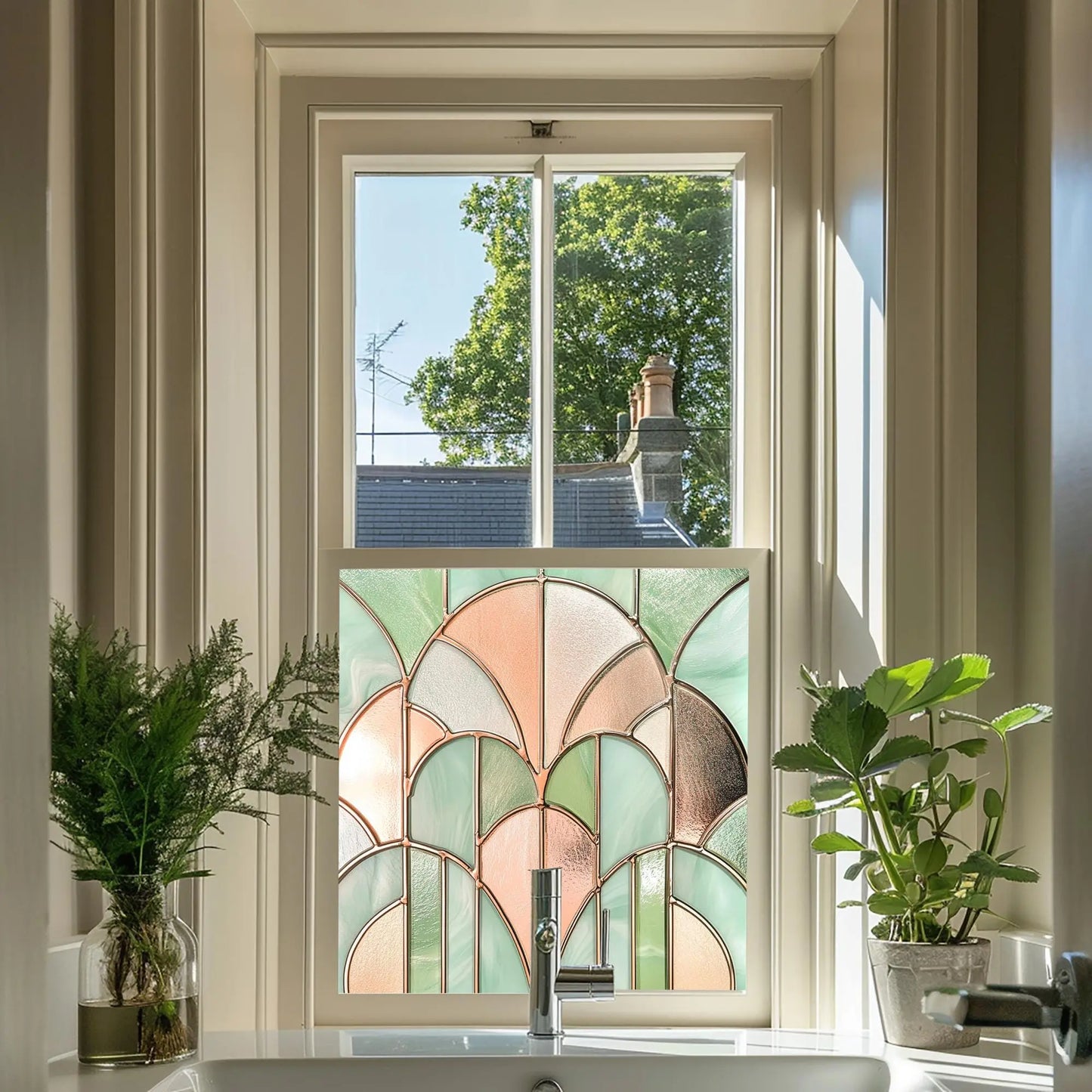 Art Deco Window Film, Privacy Window Film Creative Windows