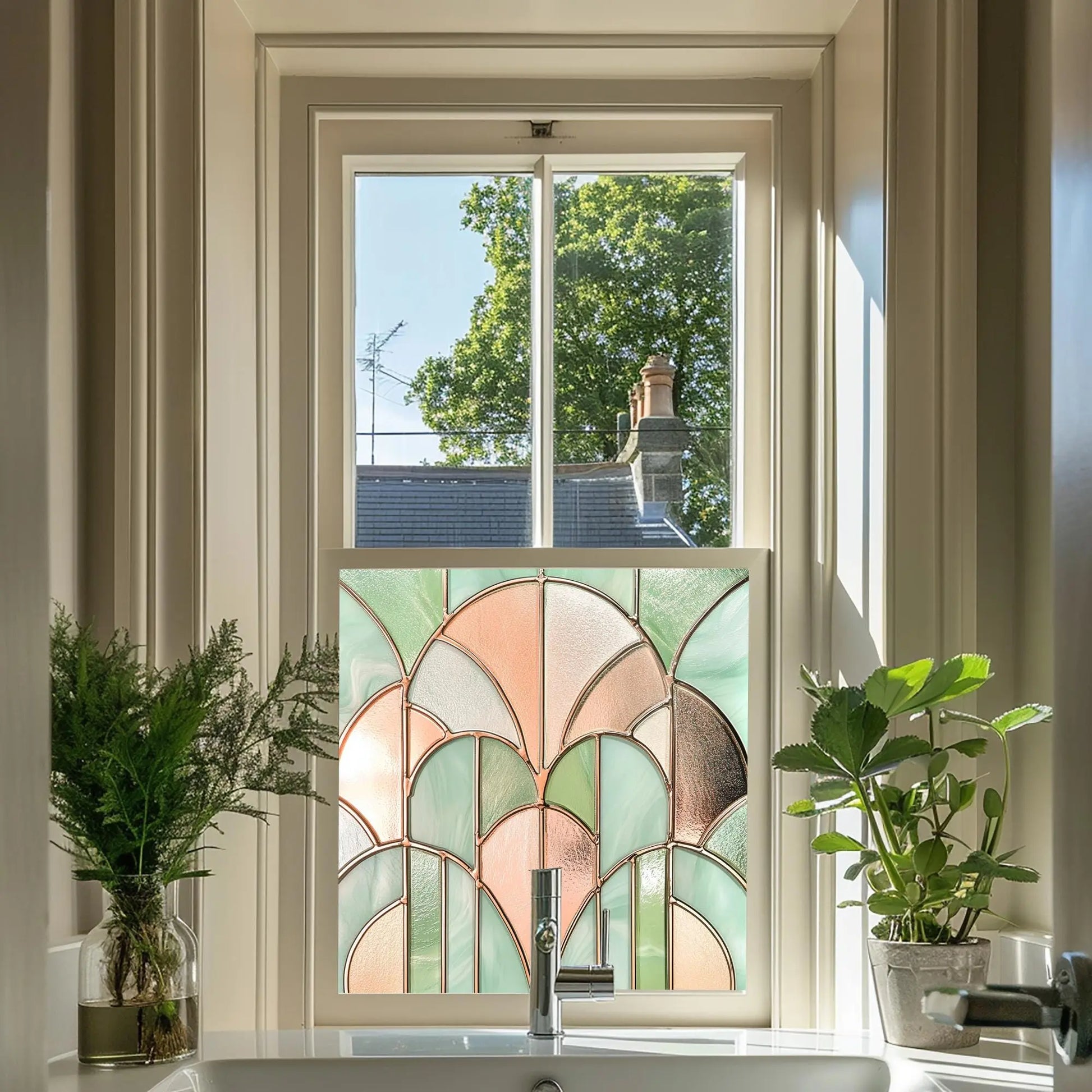 Art Deco Window Film, Privacy Window Film Creative Windows