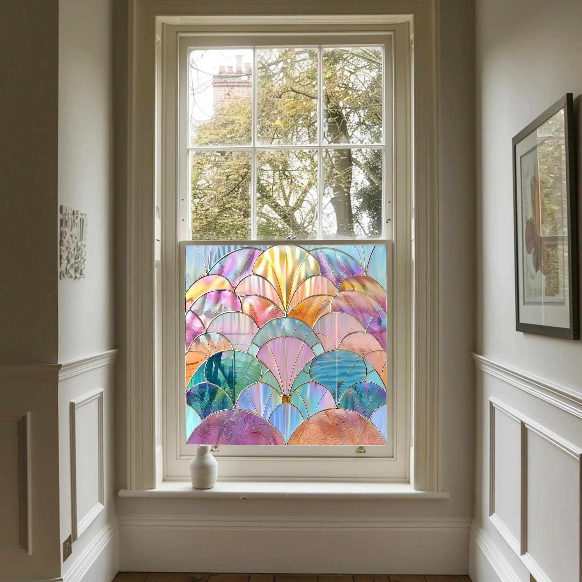 Laglio Privacy Stained Glass Window Film Creative Windows