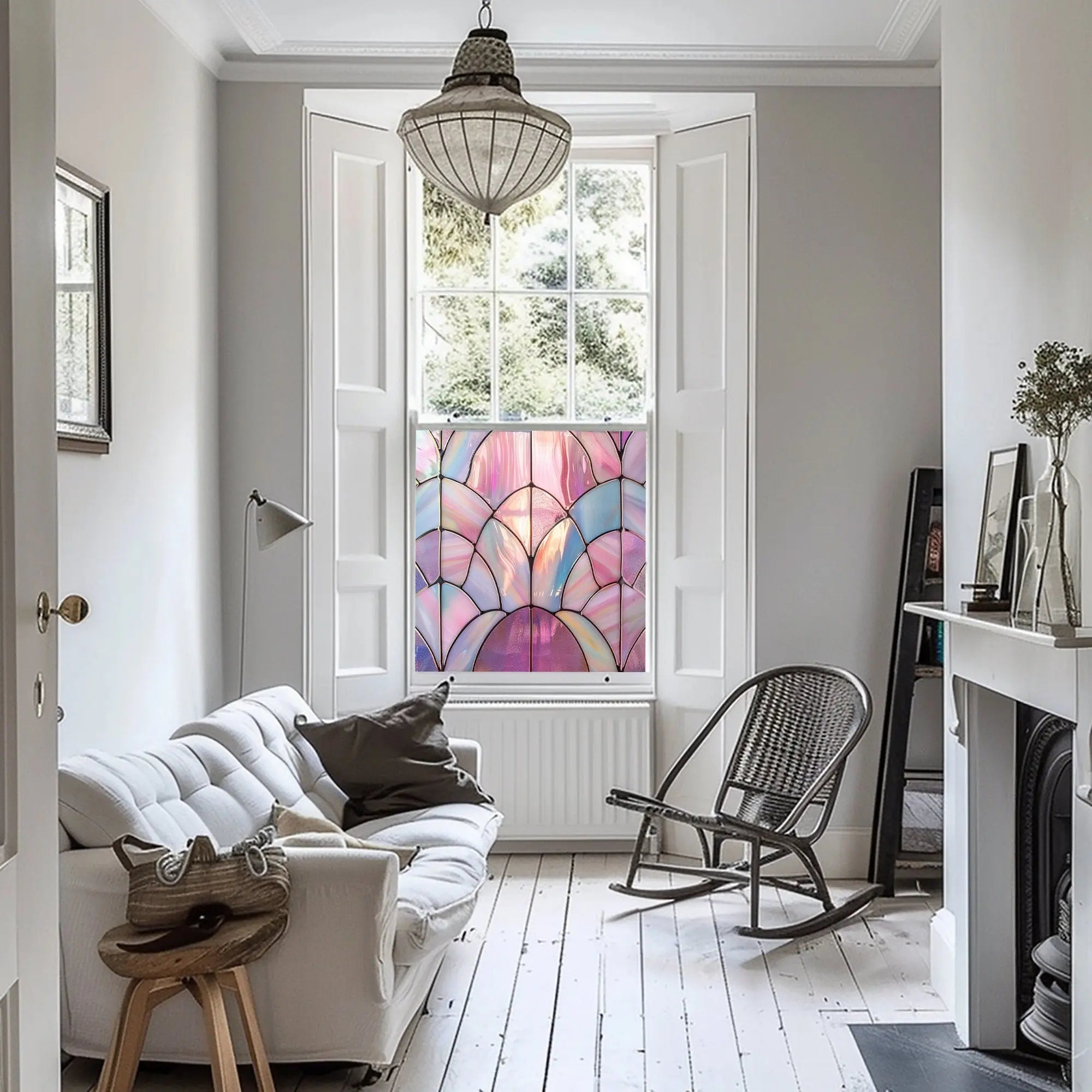 Nettuno Privacy Stained Glass Window Film: A Stylish Addition to Your Space Creative Windows