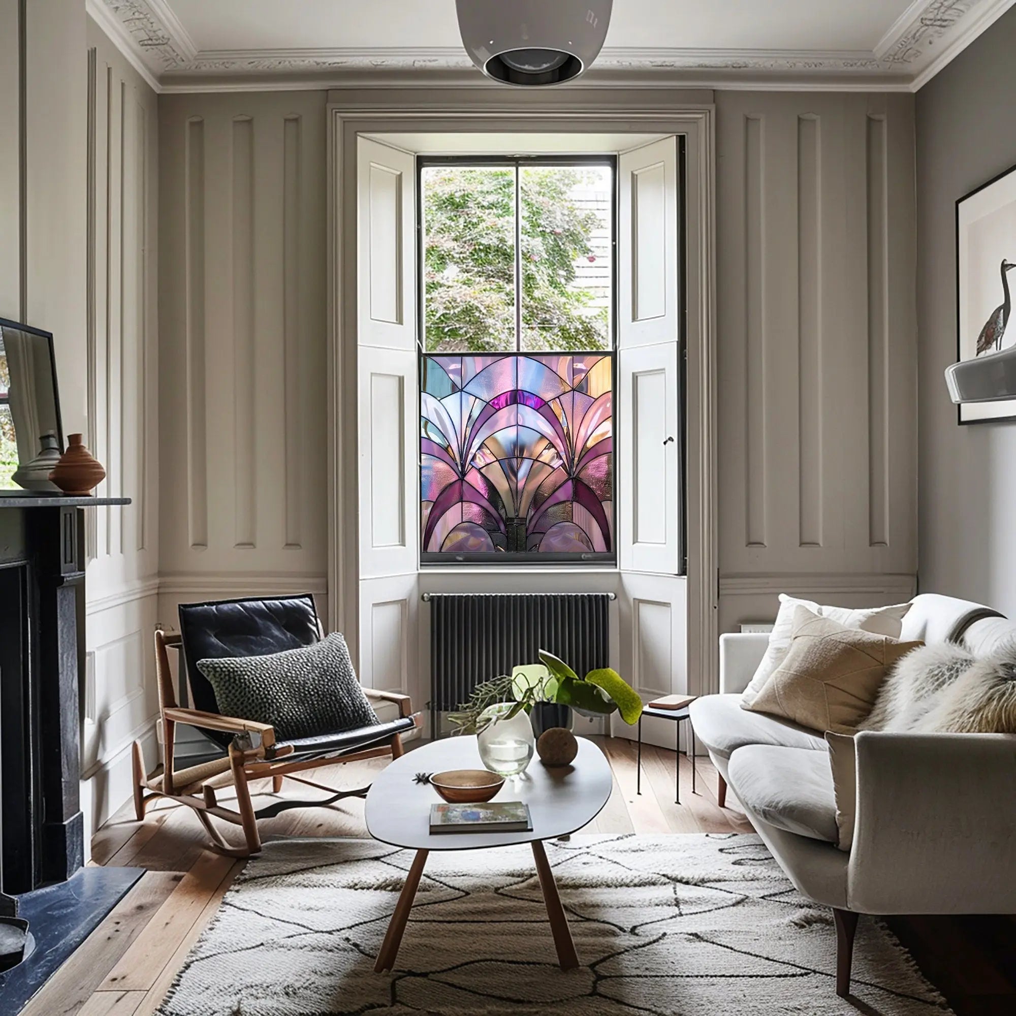 Villacidro Stained Glass Privacy Window Film Creative Windows