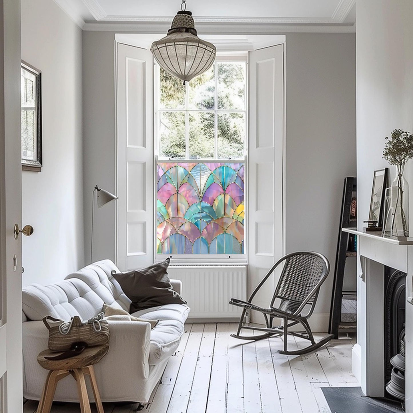 Window Film, Privacy Window Film, Art Deco Window Film, Decorative Window Film, Window, Coloured Window Film, Stained Glass Window Film Creative Windows